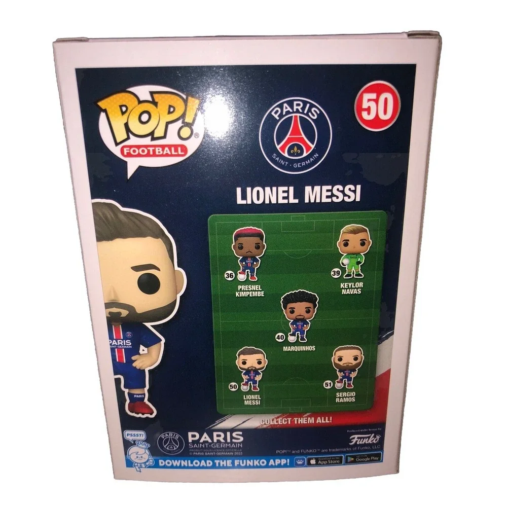 Funko Pop Football Soccer Paris Saint-Germain - Lionel Messi Figure #50